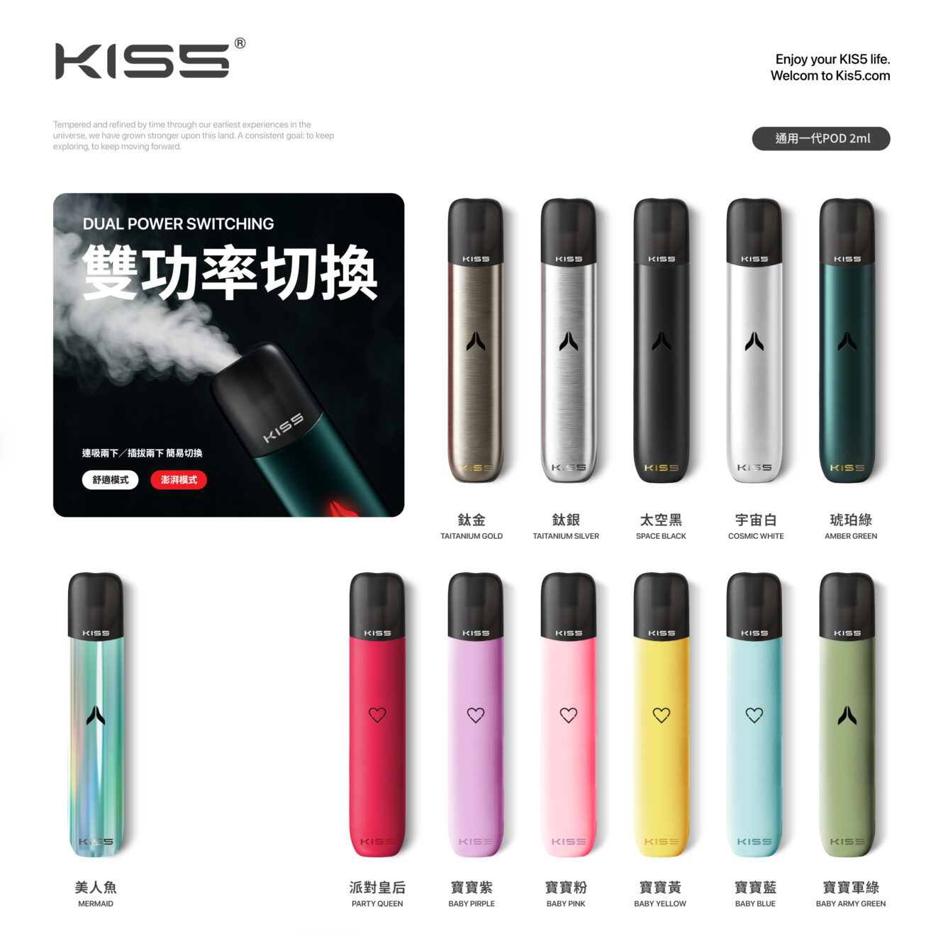 KISS5一代主機專用設計台灣現貨多種顏色