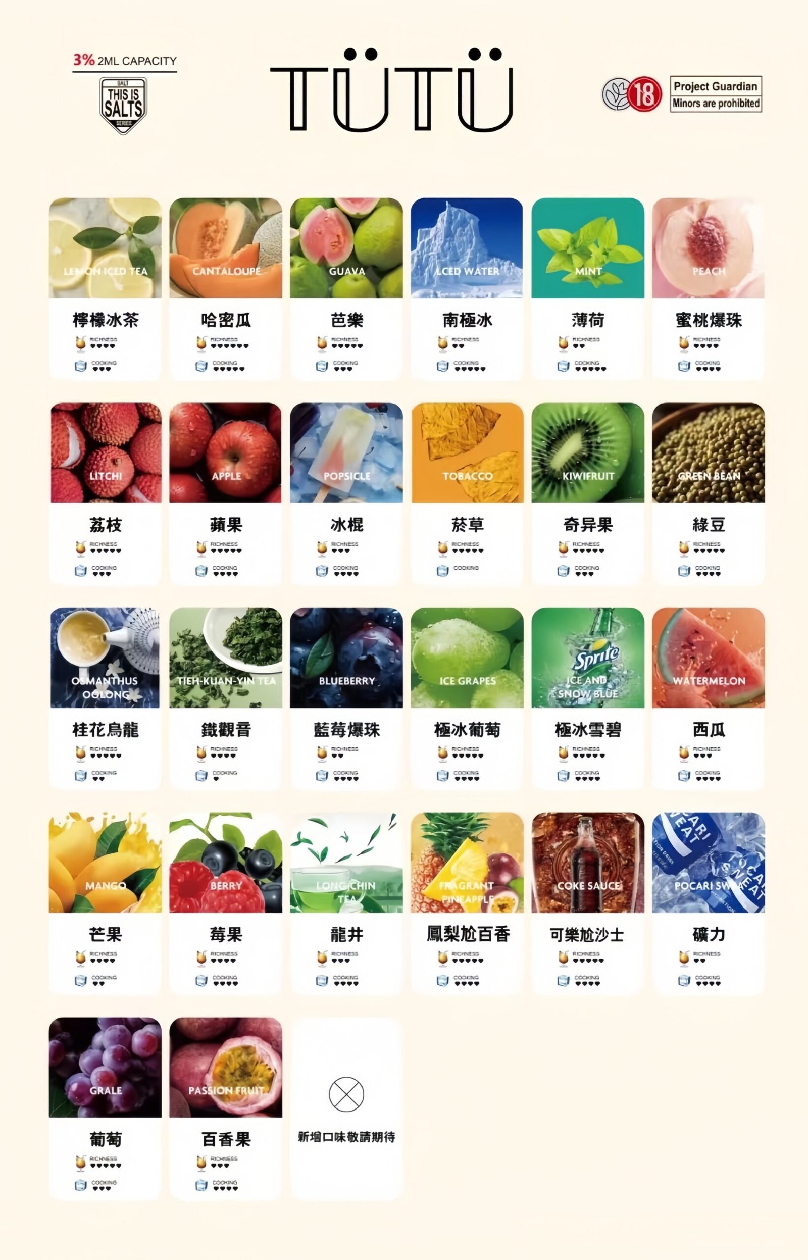 TUTU 煙彈 - 台中 電子 菸 替換彈推薦 | 陶瓷芯霧化彈 | 多種口味